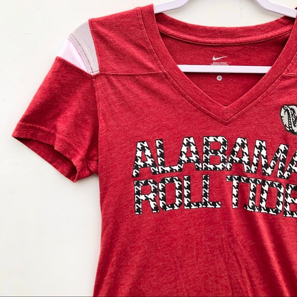 Nike Alabama Roll Tide V Neck Short Sleeve Size S - Picture 3 of 9